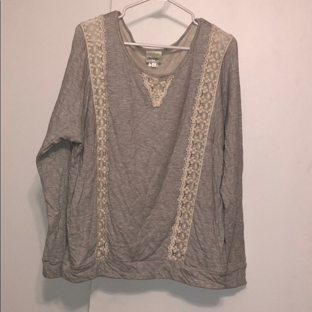 Striped long sleeve shirt